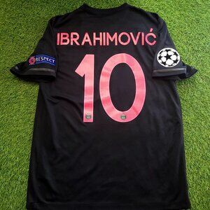 Ibrahimovic PSG Paris Saint Germain 2015 2016 Third UEFA Soccer Jersey M